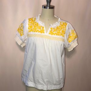 J.Crew Embroidered Top